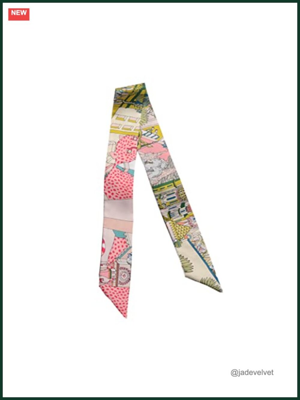 100% Mulberry Silk Scarf - Narrow Neck Tie Hair Band